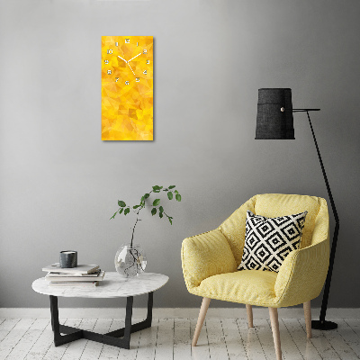 Rechthoekige glas klok Abstracte driehoeken