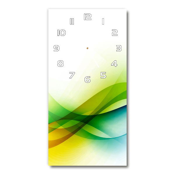 Glazen klok rechthoekige Abstracte golven