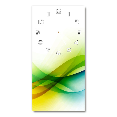 Glazen klok rechthoekige Abstracte golven