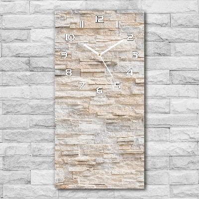 Rechthoekige glas klok Bakstenen muur