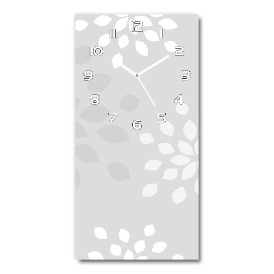 Rechthoekige glas klok Bloemenpatroon