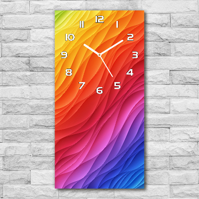 Rechthoekige glas klok Kleurrijke golven