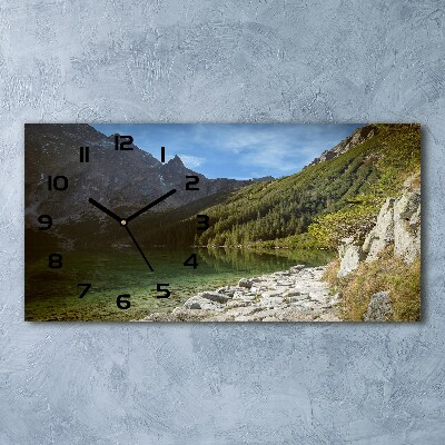 Glazen klok horizontaal Het zeeoog ​​van het Tatragebergte