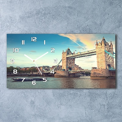 Glazen klok horizontaal Tower Bridge Londen