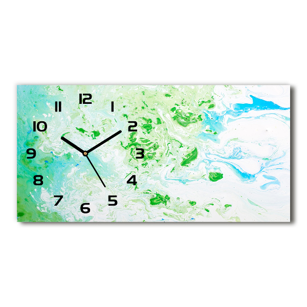Glazen klok horizontaal Abstracte achtergrond