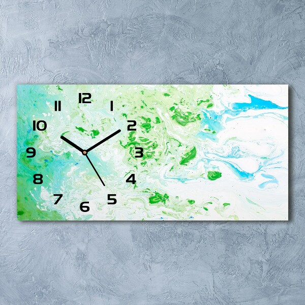 Glazen klok horizontaal Abstracte achtergrond