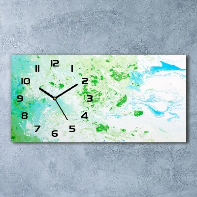 Glazen klok horizontaal Abstracte achtergrond