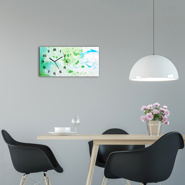 Glazen klok horizontaal Abstracte achtergrond