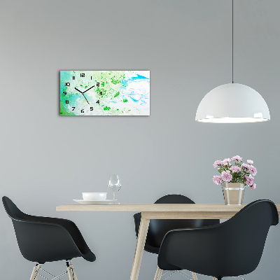 Glazen klok horizontaal Abstracte achtergrond