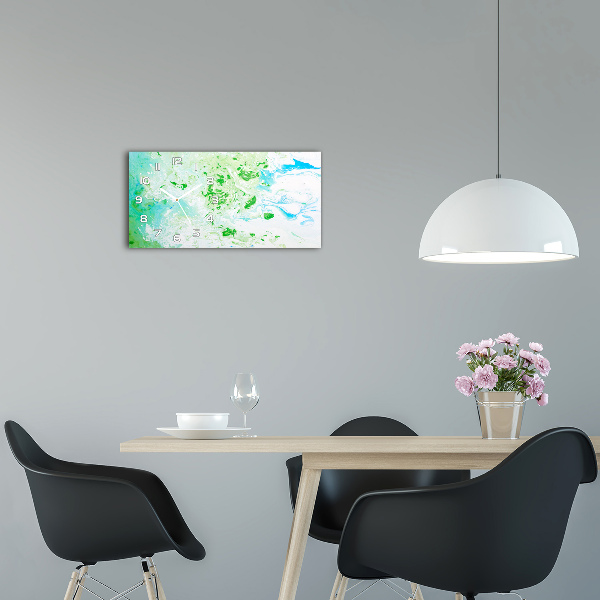 Glazen klok horizontaal Abstracte achtergrond
