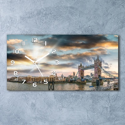 Glazen klok horizontaal Tower Bridge Londen