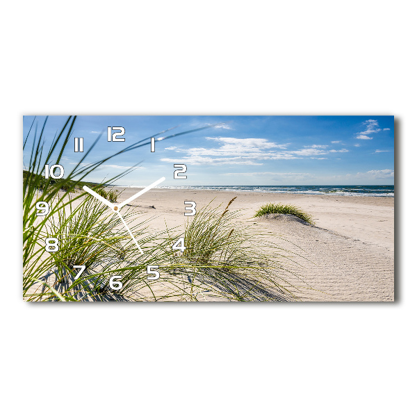 Langwerpige wandklok van glas Mrzeżyno-strand