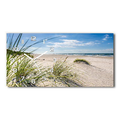 Zegar ścienny szklany cichy Mrzeżyno plaża