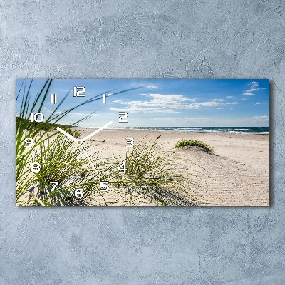 Zegar ścienny szklany cichy Mrzeżyno plaża