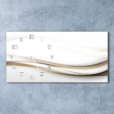 Zegar ścienny szklany Abstrakcja fale