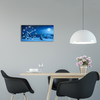 Glazen klok horizontaal Maanlicht