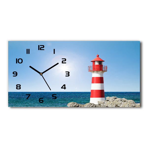 Glazen klok horizontaal Vuurtoren