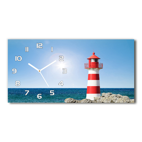 Glazen klok horizontaal Vuurtoren