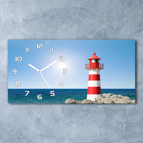 Glazen klok horizontaal Vuurtoren