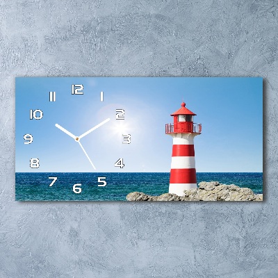 Glazen klok horizontaal Vuurtoren