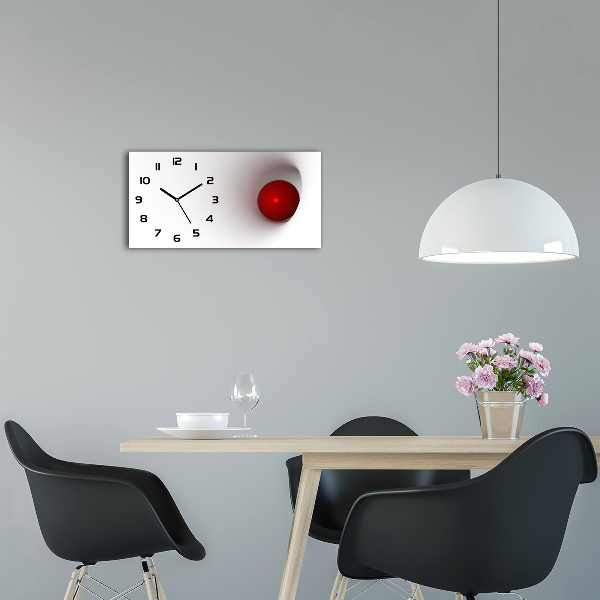 Glazen klok horizontaal Abstracte bol