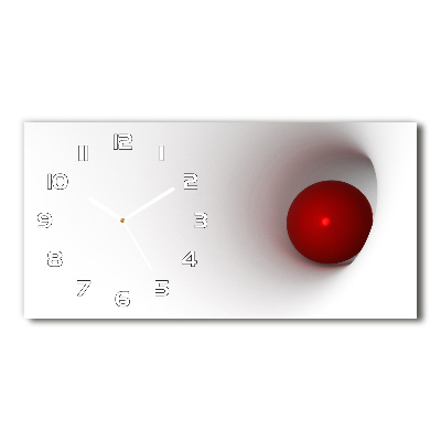 Zegar ścienny szklany Abstrakcja kula
