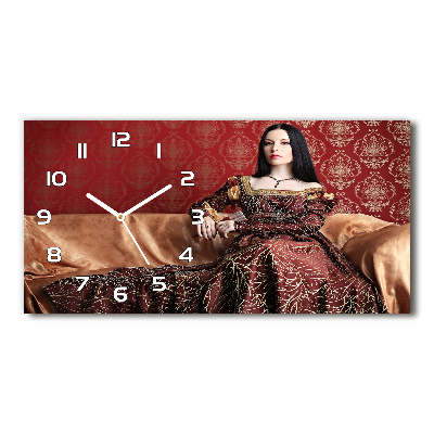 Langwerpige wandklok van glas Middeleeuwen