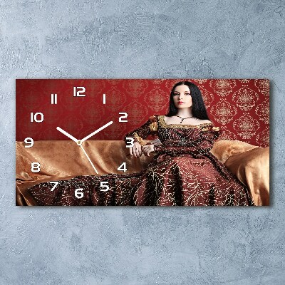 Langwerpige wandklok van glas Middeleeuwen