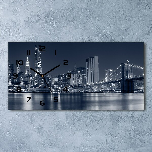 Glazen klok horizontaal Manhattan, New York