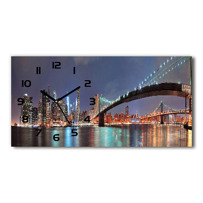 Glazen klok horizontaal Manhattan, New York