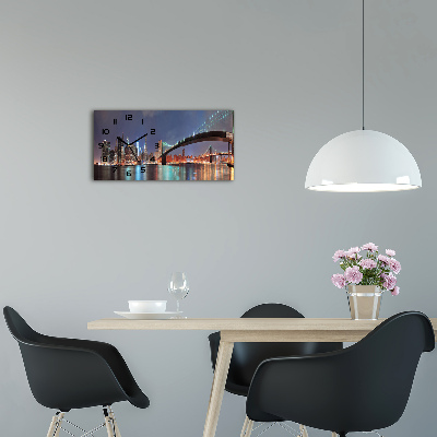 Glazen klok horizontaal Manhattan, New York