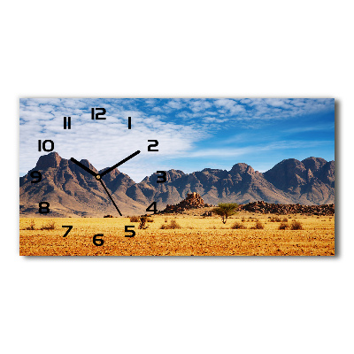 Glazen klok horizontaal Rotsen in Namibië