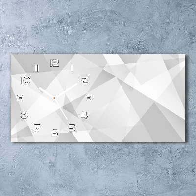 Langwerpige wandklok van glas Abstracte achtergrond