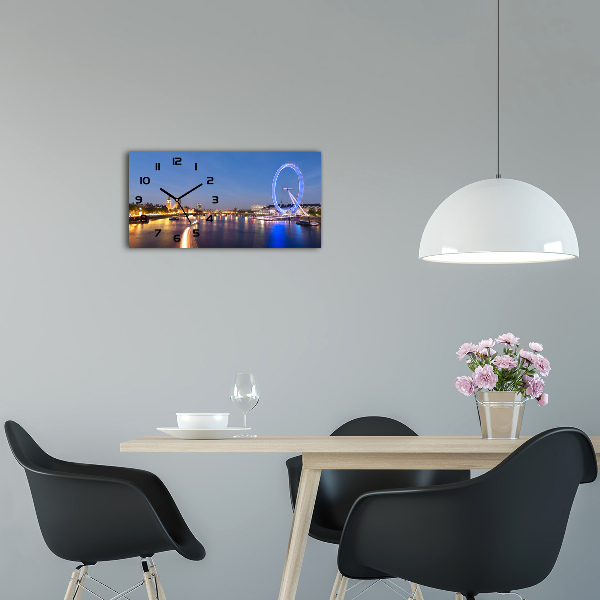 Glazen klok horizontaal London Eye Londen