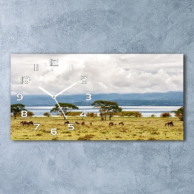 Glazen klok horizontaal Naivasha-meer