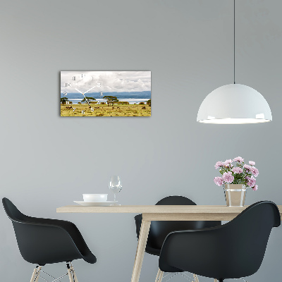 Glazen klok horizontaal Naivasha-meer