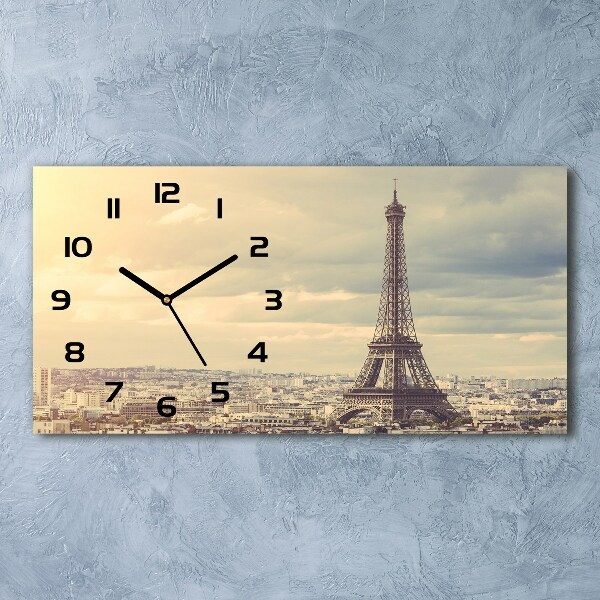 Glazen klok horizontaal Eiffeltoren Parijs