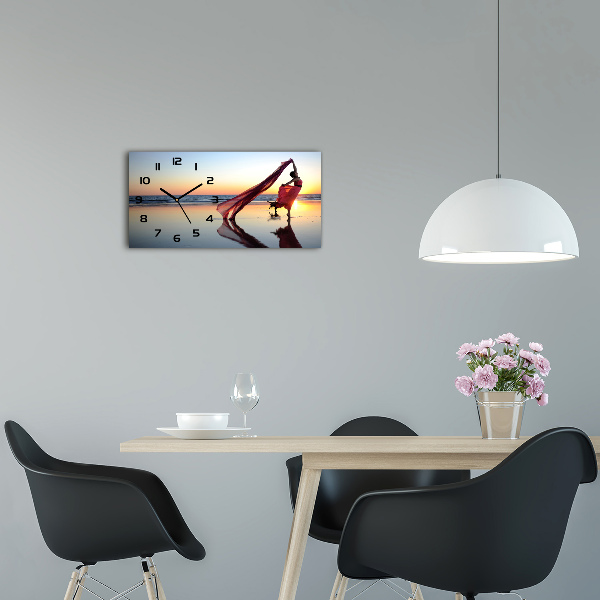 Glazen klok horizontaal Dansende vrouw