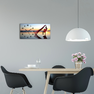 Glazen klok horizontaal Dansende vrouw