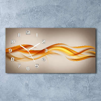 Glazen klok horizontaal Abstracte golven
