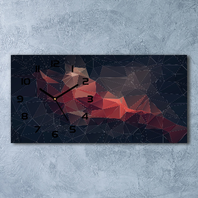 Glazen klok horizontaal Abstracte achtergrond