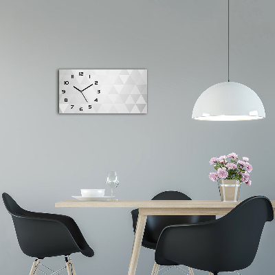 Langwerpige wandklok van glas Abstracte achtergrond