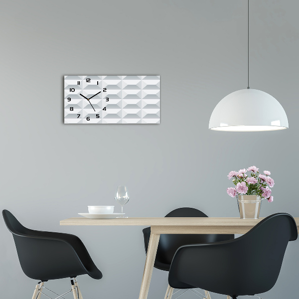 Glazen klok horizontaal Geometrische achtergrond