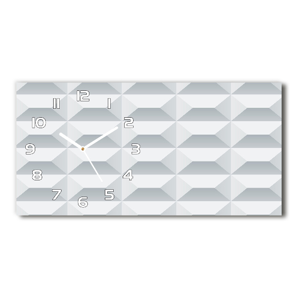 Glazen klok horizontaal Geometrische achtergrond