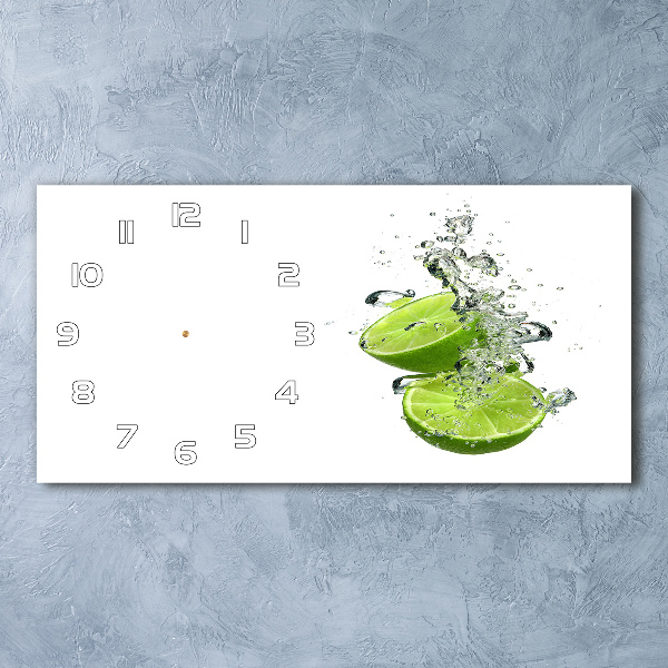 Glazen klok horizontaal Kalk onder water