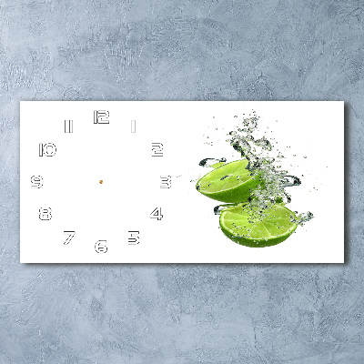 Glazen klok horizontaal Kalk onder water