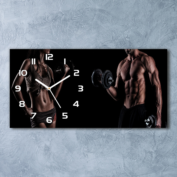 Zegar ścienny szklany cichy Budowa mięśni