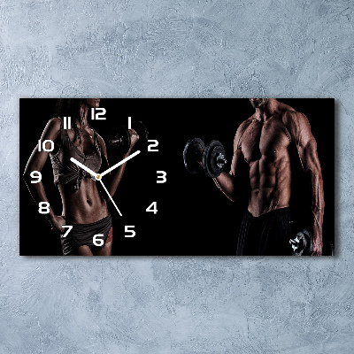 Zegar ścienny szklany cichy Budowa mięśni