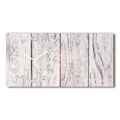Glazen klok horizontaal Houten muur