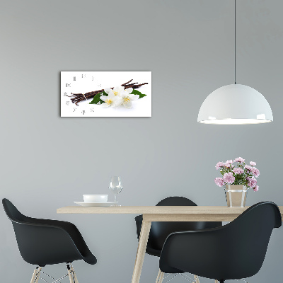 Glazen klok horizontaal Jasmijn en vanille